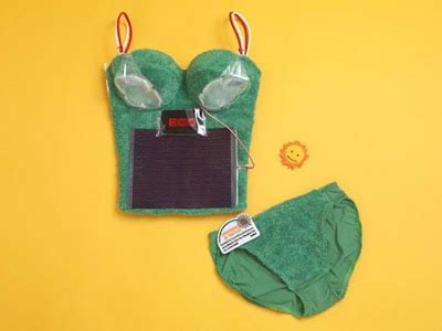 Green Energy News Solar Powered Bikini With USB And Smart Swim Suit For Women