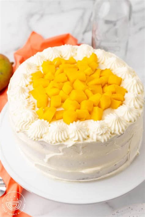 Simple Fresh Mango Cake Little Sunny Kitchen