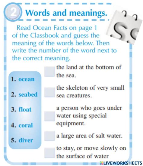 Vocab Exercise For 8 Live Worksheets