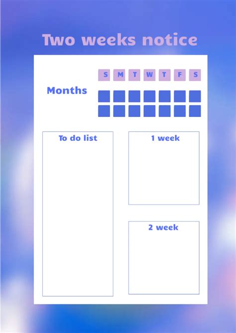 Free Two Weeks Notice Template For Google Docs
