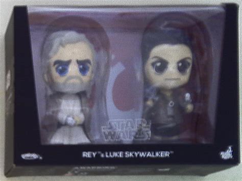 HOTTOYS COSBABYS BOBBLE HEAD COLLECTIBLE SET REY LUKE SKYWALKER