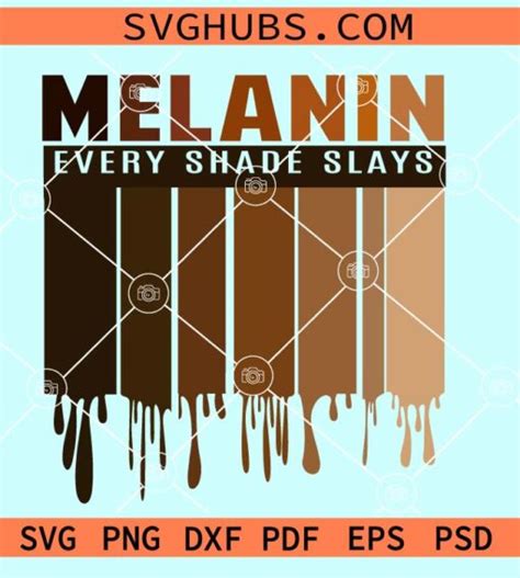 Every Shade Slays Svg Melanin Every Shade Slays Svg Black Queen Svg