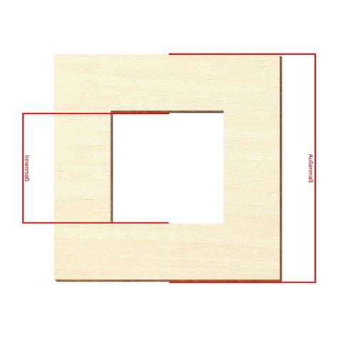 Sperrholz Zuschnitte Quadrate Mit Individuellem Innenausschnitt