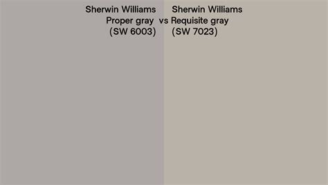 Sherwin Williams Proper Gray Vs Requisite Gray Side By Side Comparison