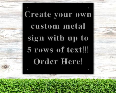 Metal Signs Custom, Personalized Metal Sign, Metal Signs Personalized ...