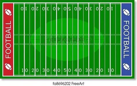 Free art print of Vector american football field | Free art prints, Art ...