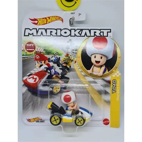 Carro Carrinho Miniatura Toad Standard Kart Mario Kart Mario Bros Estilo Hot Wheels Escala