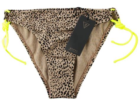 Majtki kąpielowe GUESS dół bikini strój panterka L oficjalne archiwum Allegro