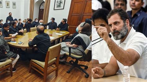 Watch Congress Mps Wear Black To Protest Against Rahul Gandhis