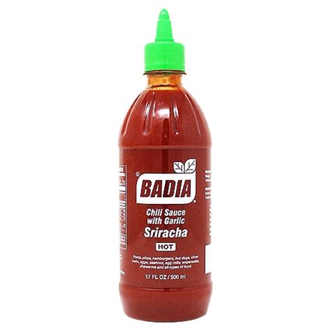 Badia Sriracha Chili Sauce With Garlic 17 Fl Oz The Fresh Grocer