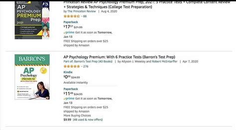 Barrons AP Psych Review (Kindle Version) is Free Today : r/APPsychology