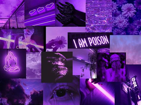 Purple Macbook Aesthetic Laptop Purple Collage Hd Wallpaper Pxfuel