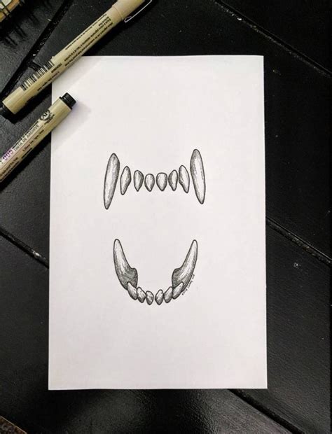 Sharp Teeth Drawing at PaintingValley.com | Explore collection of Sharp ...