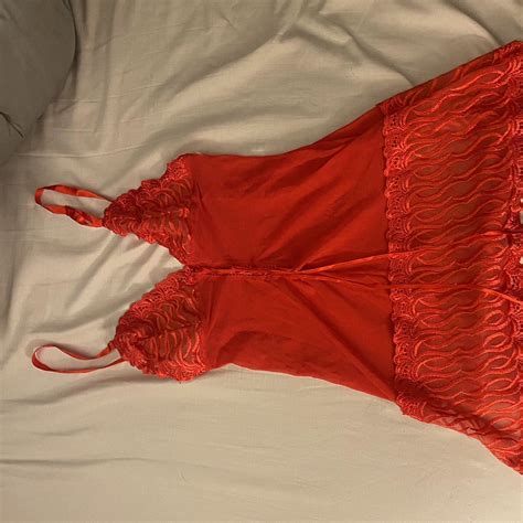 Red Lingerie Top Small Cup Size A C No Tag Depop
