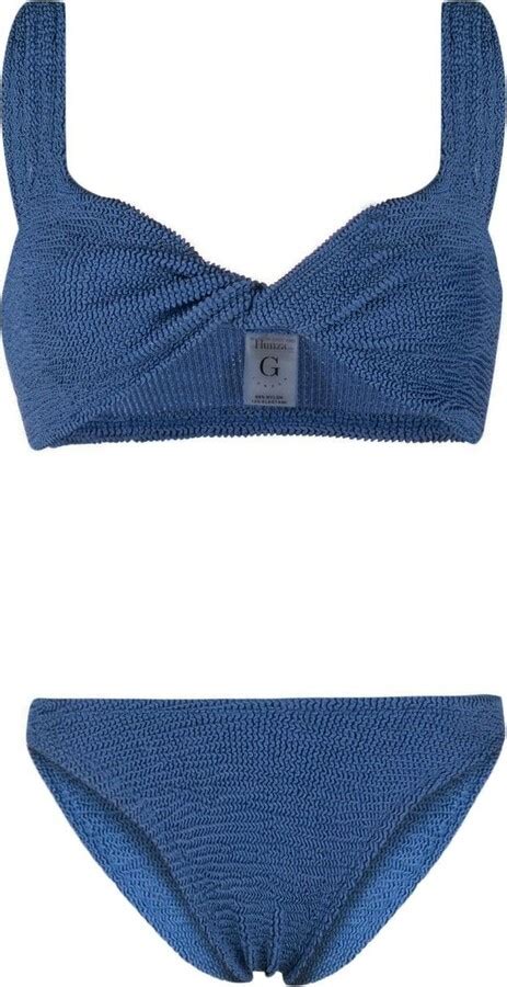 Hunza G Juno Crinkle Bikini Shopstyle Two Piece Swimsuits