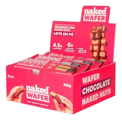 Wafer Chocolate Ao Leite Sabor Leite Em Pó Naked Nuts 12 Unidades Mebuscar Brasil