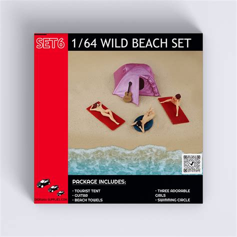 1 64 Naked Girls On The Beach Set 1 64 Scale Diorama Hot Wheels Supplies Store