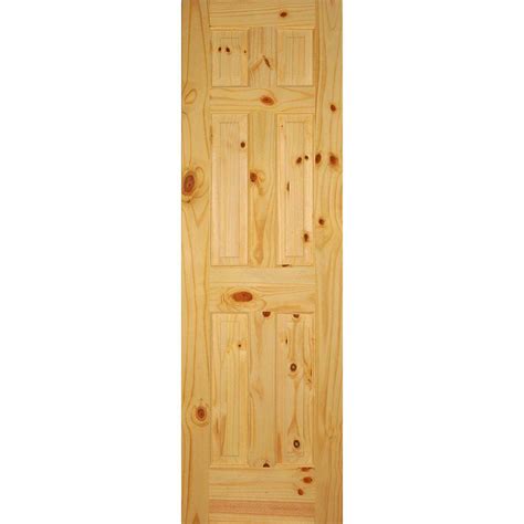 Builders Choice In X In Panel Solid Core Knotty Pine Single