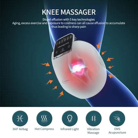 D Infrared Smart Hot Compress Elbow Shoulder Knee Massager Ems Vibrations Acupuncture Electric