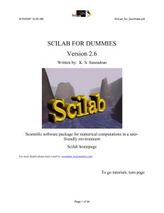 MATLAB And SciLab Comparison