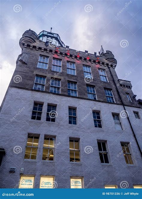 Camera Obscura Building Edinburgh Scotland Editorial Photo Image Of