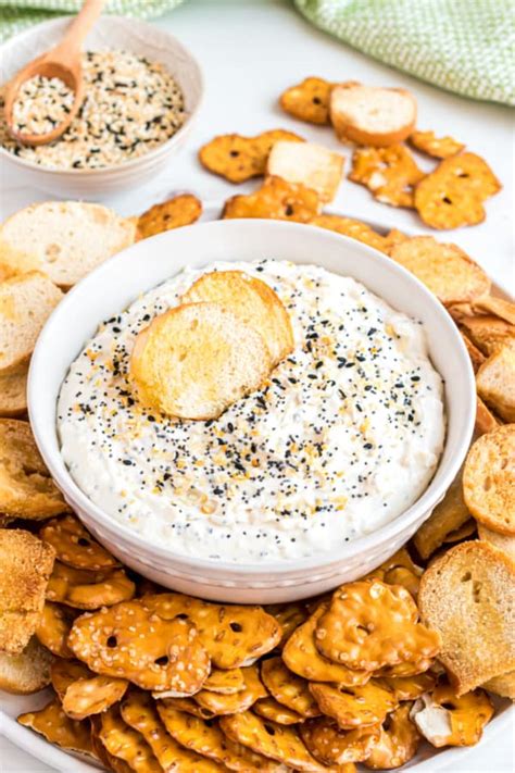 Everything Bagel Dip Recipe Shugary Sweets