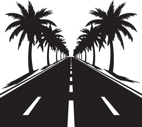 Road silhouette image with white background 48939460 Vector Art at Vecteezy