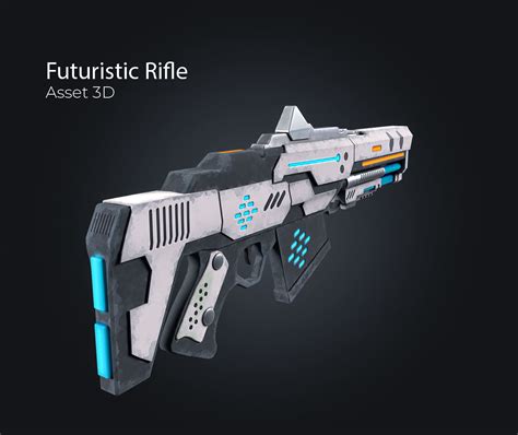 3d Model Futuristic Rifle V1 Vr Ar Low Poly Cgtrader