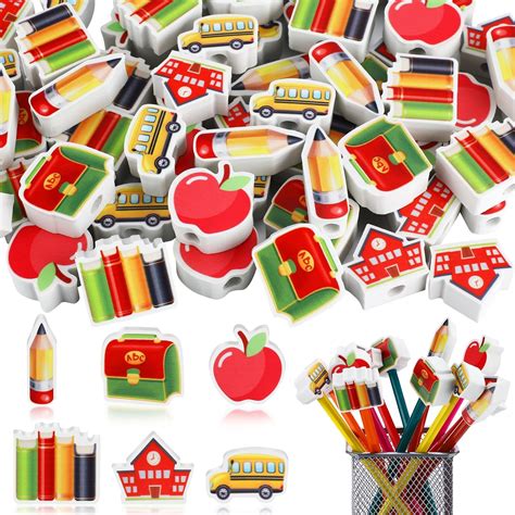 Amazon.com : Maitys 60 Pcs Pencil Top Erasers Back to School Eraser