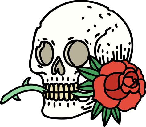 tattoo skull traditional 1