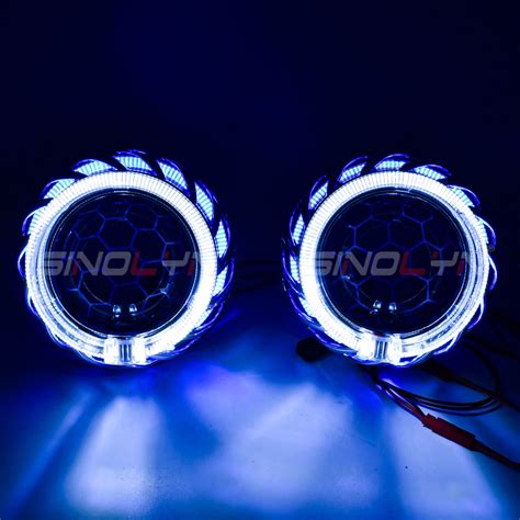 Sinolyn Led Angel Eyes Bi Xenon Projector Lens For H H Headlight