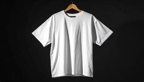oversized white  shirt hanging  wooden hanger  realistic folds