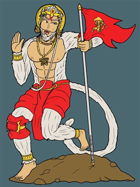 The Red Hanuman Flag By Vachalenxeon Deviantart On Deviantart