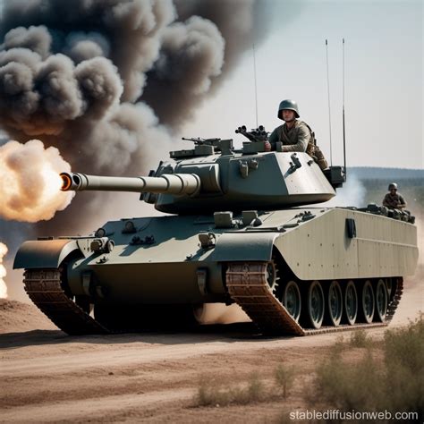 Humanoid Tank With Dual Cannon Stable Diffusion Online