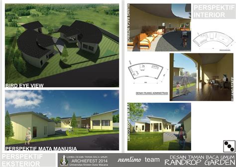 detail desain taman baca koleksi nomer