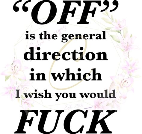 Fuck Off SVG Etsy