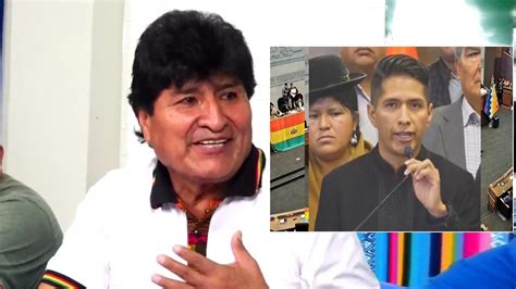 Evo Morales Afirmo Andr Nico Salv La Imagen De La Asamblea Y Que David