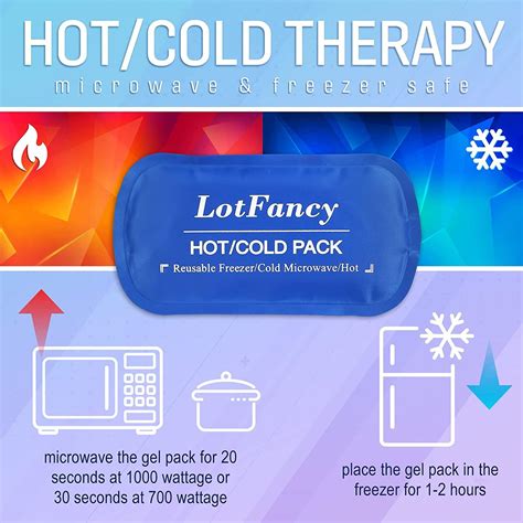 Lotfancy Pc Gel Ice Packs For Hot Cold Therapy Pain Relief For Face Head Tmj Wisdom Teeth