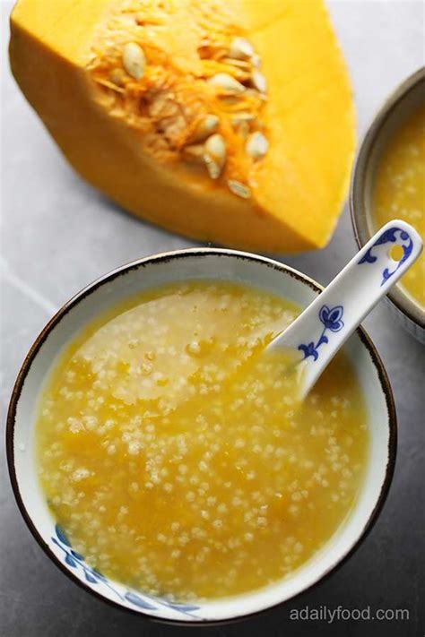 Millet and Pumpkin Congee - | A Daily Food