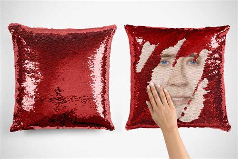 Wiping This Sequin Pillow Will Reveal Nicolas Cage Because, It’s Cool?