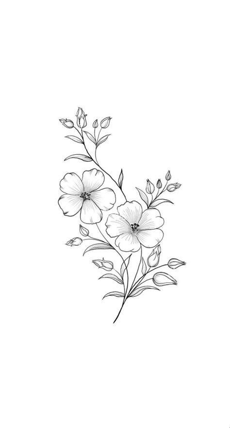 Cherry Blossom Tattoo Drawing