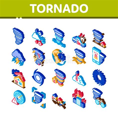 Vetor De Cones Isom Tricos De Tornado E Furac O Ilustra O Do Vetor