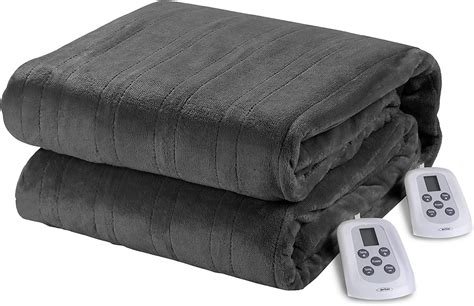 CozyHom Queen Size Heated Electric Blankets Throw Soft Flannel Heating ...