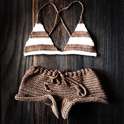 Motif Bikini Crochet Crochet Top Crochet Swimwear Crochet Shorts Summer Crochet Crochet