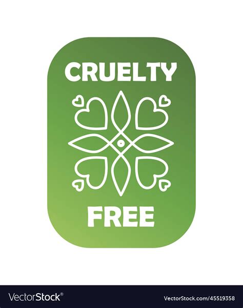 Cruelty free logo Royalty Free Vector Image - VectorStock