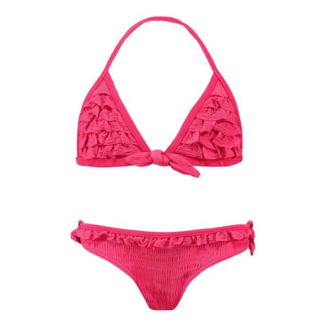 Barts Cossies Ruffle Triangle Bikini Top Pink Swiminn