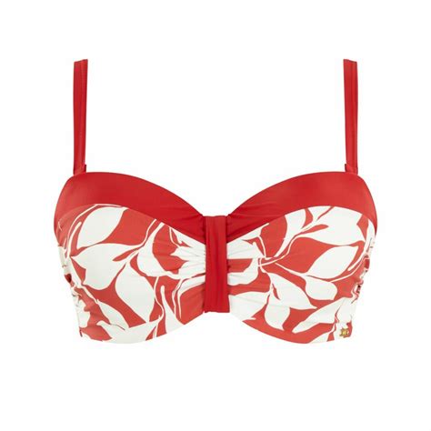Plavky vrchní díl PANACHE SWIM OASIS MOULDED BANDEAU BIKINI BOTANICAL Caresse BraExpert