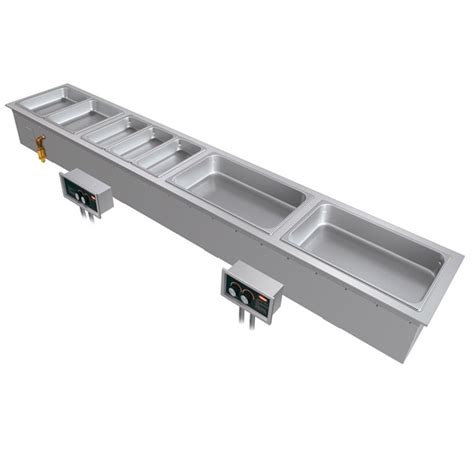 Hatco HWBI S M Slim Three Compartment Modular Ganged Drop In Hot Food Well With Manifold Drain