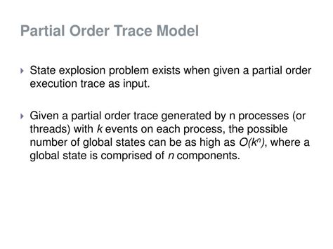 partial order trace analyzer powerpoint