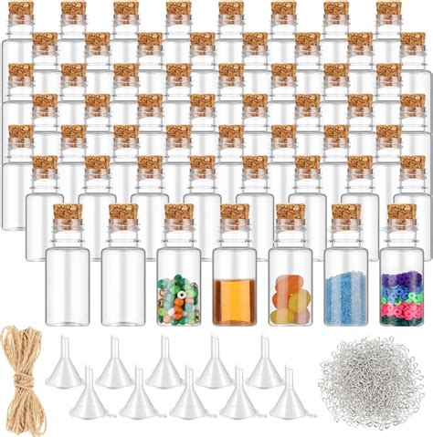 Amazon Lounsweer Pack Clear Plastic Sand Art Bottles With Cork